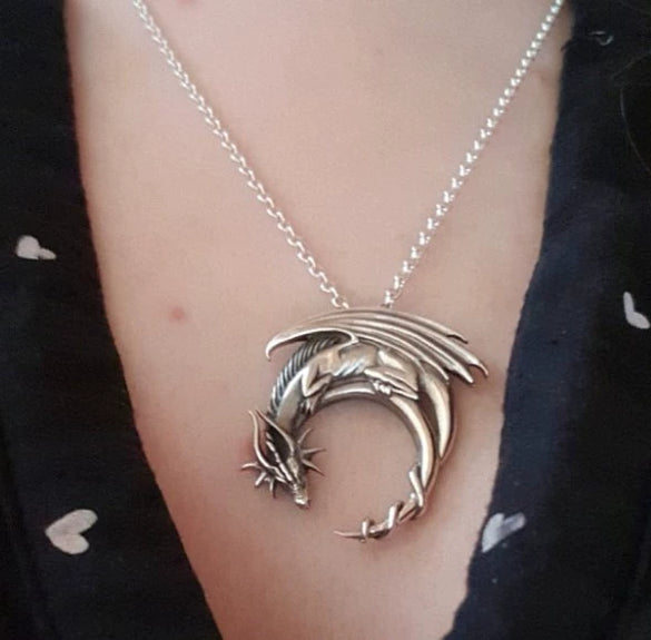 Alloy Dragon Shape Women's Necklace With Electroplating Treatment
