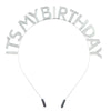 Alloy Dripping Oil Birthday Headband For Women With Letters Numbers Text Style