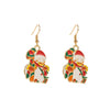 Alloy Dripping Oil Bow Earrings For Women
