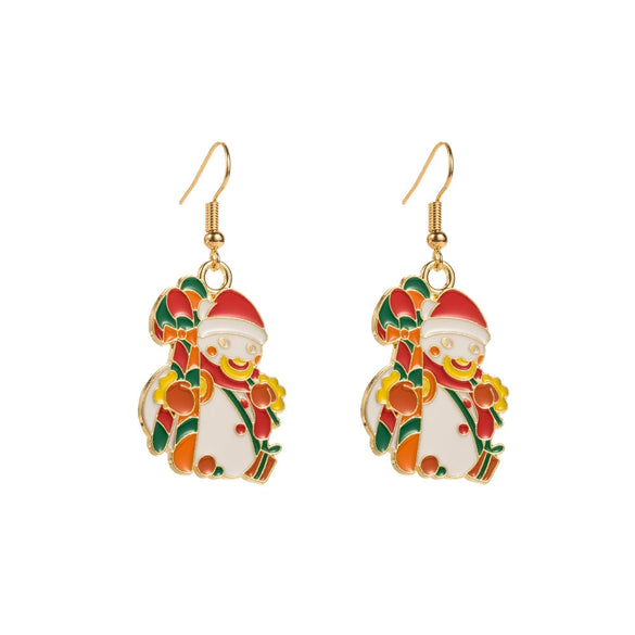 Alloy Dripping Oil Bow Earrings For Women