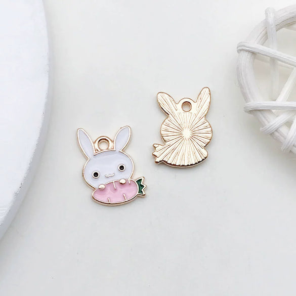 Alloy Dripping Oil Cartoon Style Diy Handmade Jewelry Accessories Pendant Earrings Necklace