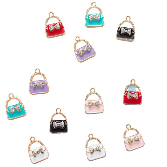 Alloy Dripping Oil Drill Jewelry Accessories Pendant Earrings Hair Accessories Mobile Phone Pendant Key Chain
