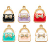 Alloy Dripping Oil Drill Jewelry Accessories Pendant Earrings Hair Accessories Mobile Phone Pendant Key Chain