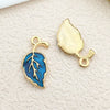 Alloy Dripping Oil Flower Four Leaf Clover Earrings Pendant Accessories