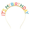 Alloy Dripping Oil Letter Birthday Headband For Women