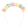 Alloy Dripping Oil Letter Birthday Headband For Women