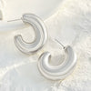 Alloy Drop Shape Electroplated Punk Style Women's Earrings