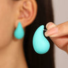 Alloy Drop Shape Electroplated Punk Style Women's Earrings