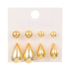 Alloy Drop Shape Electroplated Punk Style Women's Earrings