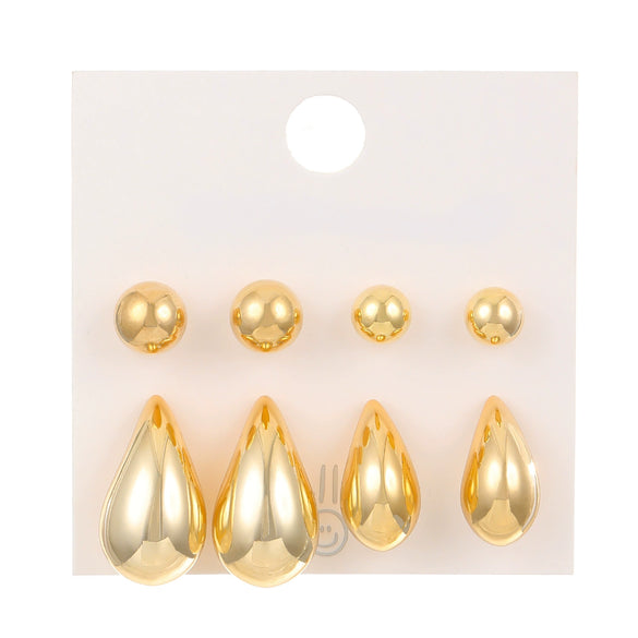 Alloy Drop Shape Electroplated Punk Style Women's Earrings
