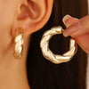 Alloy Drop Shape Electroplated Punk Style Women's Earrings