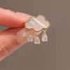 Alloy Drop Shape Electroplated Women's Antiglow Button Collar Cloud Brooch Fixed Clothes Pin Accessories