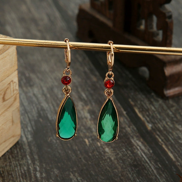 Alloy Drop Shape Fashion Mobile Castle Animation Peripheral Earrings Electroplated