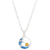 Alloy Drop Shape Pendant Necklace Women's Electroplated Natural Style Jewelry