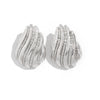Alloy Earrings Ins Style Irregular Bow Flower Electroplated