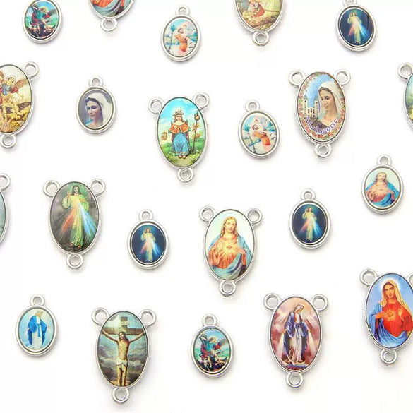 Alloy Electroplated Ancient Silver Handmade Diy Retro Pendant For Earrings And Necklace Making Materials