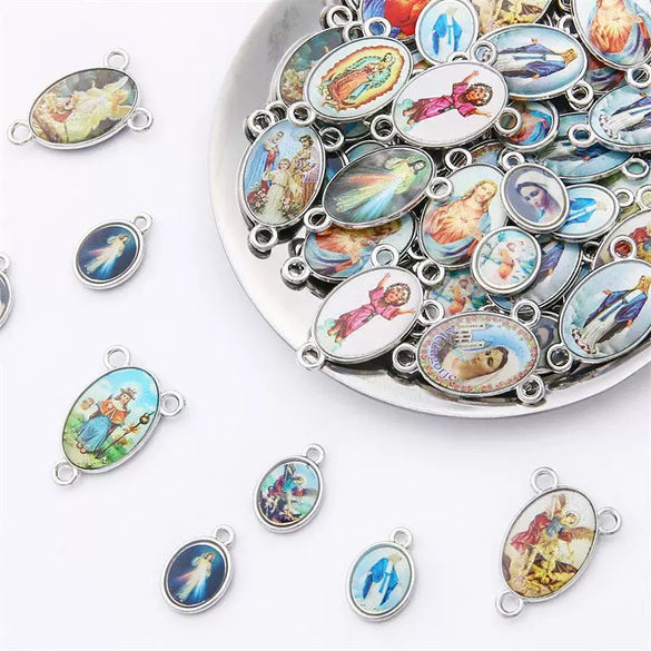 Alloy Electroplated Ancient Silver Handmade Diy Retro Pendant For Earrings And Necklace Making Materials