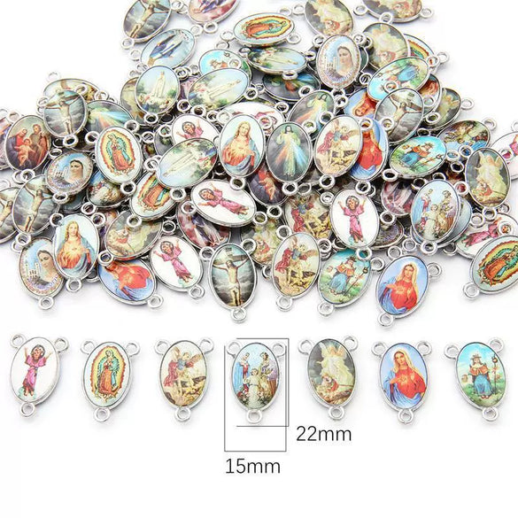 Alloy Electroplated Ancient Silver Handmade Diy Retro Pendant For Earrings And Necklace Making Materials