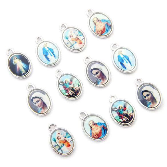 Alloy Electroplated Ancient Silver Handmade Diy Retro Pendant For Earrings And Necklace Making Materials