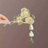 Alloy Electroplated Animal Pattern Hairpin Butterfly Petals Fringed Hair Accessories