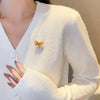 Alloy Electroplated Animal Style Butterfly Brooch For Women