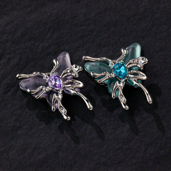 Alloy Electroplated Beaded Butterfly Love Rose Style Bracelet Necklace Accessories Diy Handmade