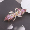 Alloy Electroplated Bow Rhinestone Ponytail Clip Hair Accessories For Ladies