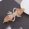 Alloy Electroplated Bow Rhinestone Ponytail Clip Hair Accessories For Ladies