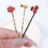 Alloy Electroplated Cartoon Fruit And Character Hairpin Women's Hair Accessories