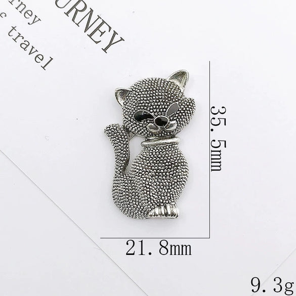 Alloy Electroplated Cat Mobile Phone Shell Diy Accessories Handmade Material