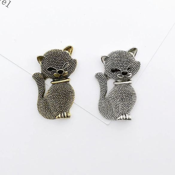 Alloy Electroplated Cat Mobile Phone Shell Diy Accessories Handmade Material