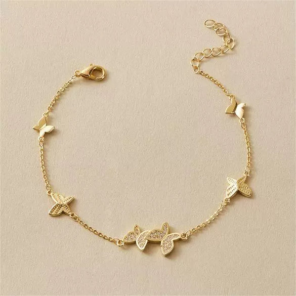 Alloy Electroplated Cold Style Sun And Moon Open Bracelet For Women