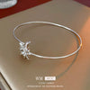Alloy Electroplated Cold Style Sun And Moon Open Bracelet For Women