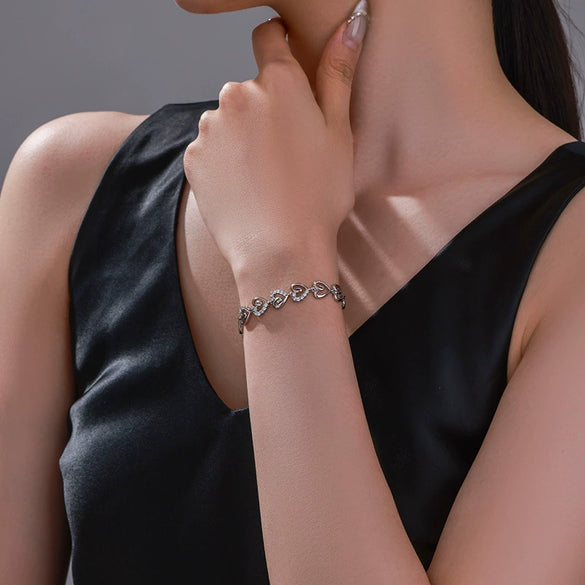 Alloy Electroplated Elegant Love Bracelet For Women