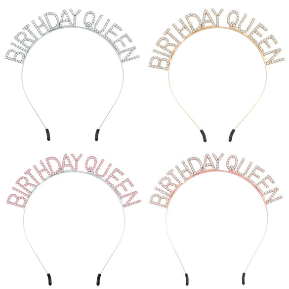 Alloy Electroplated Fashion Princess Crown Headband For Party Decoration