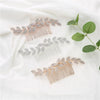 Alloy Electroplated Flower Leaf Bridal Comb