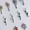 Alloy Electroplated Fresh Asymmetric Onepiece Lollipop Branch Earrings Jewelry Accessories