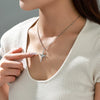 Alloy Electroplated Geometric Cross Niche Style Necklace Pendant For Men And Women