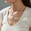 Alloy Electroplated Geometric Cross Niche Style Necklace Pendant For Men And Women