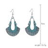 Alloy Electroplated Geometric Heart Earrings