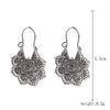 Alloy Electroplated Geometric Heart Earrings