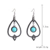 Alloy Electroplated Geometric Heart Earrings