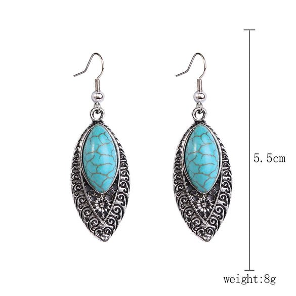 Alloy Electroplated Geometric Heart Earrings