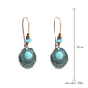 Alloy Electroplated Geometric Heart Earrings