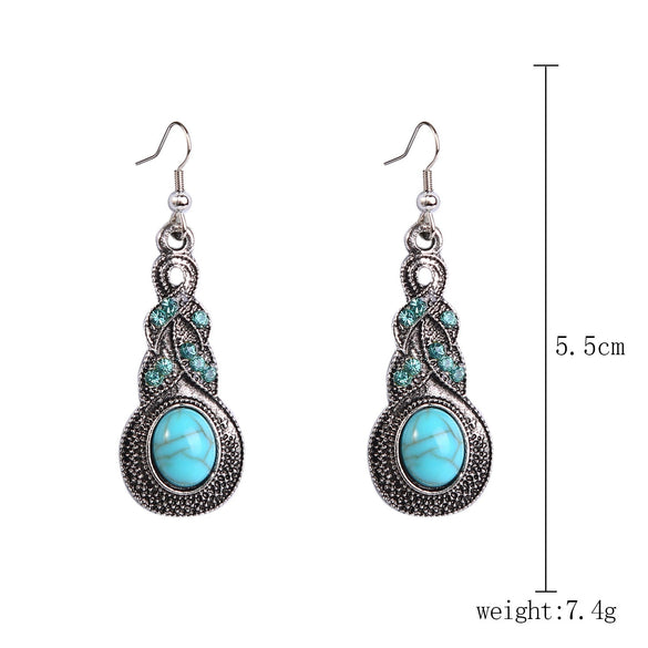 Alloy Electroplated Geometric Heart Earrings