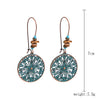 Alloy Electroplated Geometric Heart Earrings