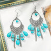 Alloy Electroplated Geometric Heart Earrings