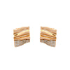 Alloy Electroplated Geometric Personalized Square Earrings For Women