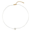 Alloy Electroplated Geometric Square Zircon Women's Necklace