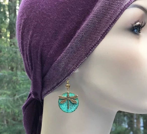 Alloy Electroplated Geometric Style Dragonfly Earrings For Women
